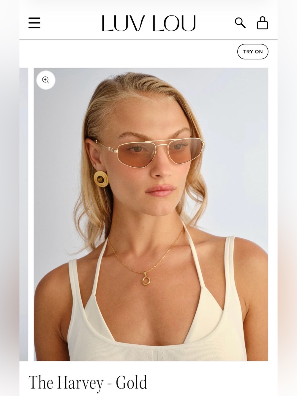 Luv Lou The Harvey Aviator Style Sunglasses